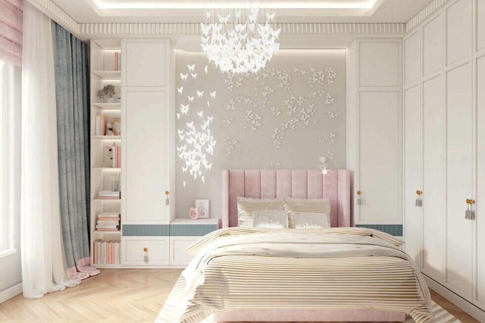 Система хранения из шкафов в детскую комнату