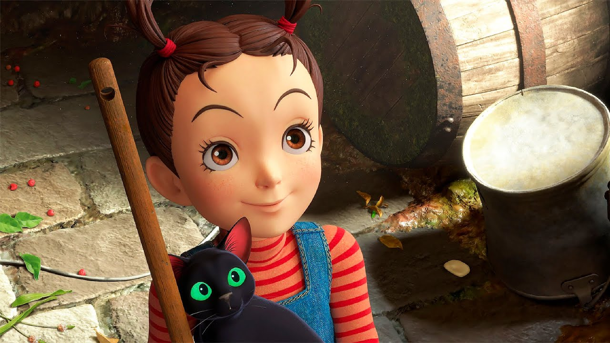 Кадр из мультфильма Горо Миядзаки "Ая и ведьма" (2020)