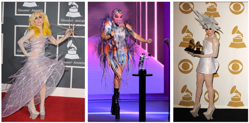 Сценические образы Леди Гага. источник www.pinterest