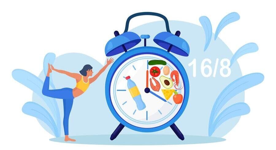 Схема интервального голодания 16/8