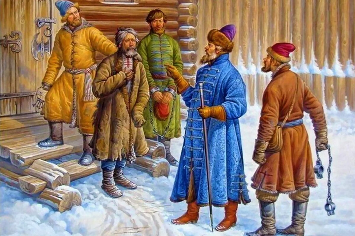 На этой картине самый несчастный, и есть целовальник. Источник: Яндекс.Картинки