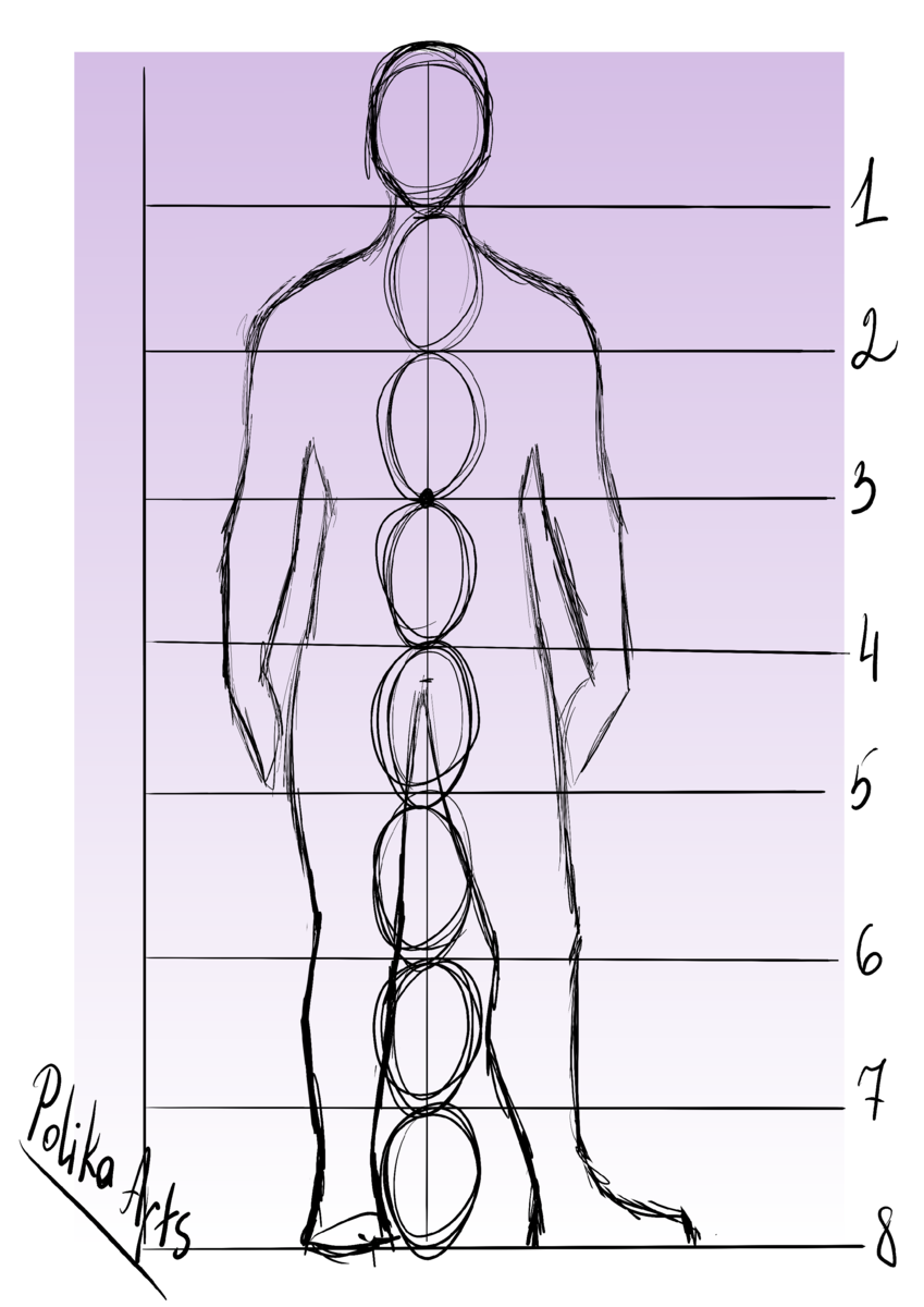 Рисование человеческого тела (Анатомия) 1 часть. | Polika Arts | Дзен