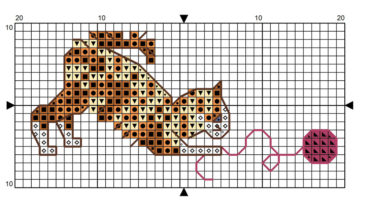 Вернемся к вышивке крестиком. Если помните, я обещала вам четыре схемы с играющими котятами, сегодня показываю остальные две.-2