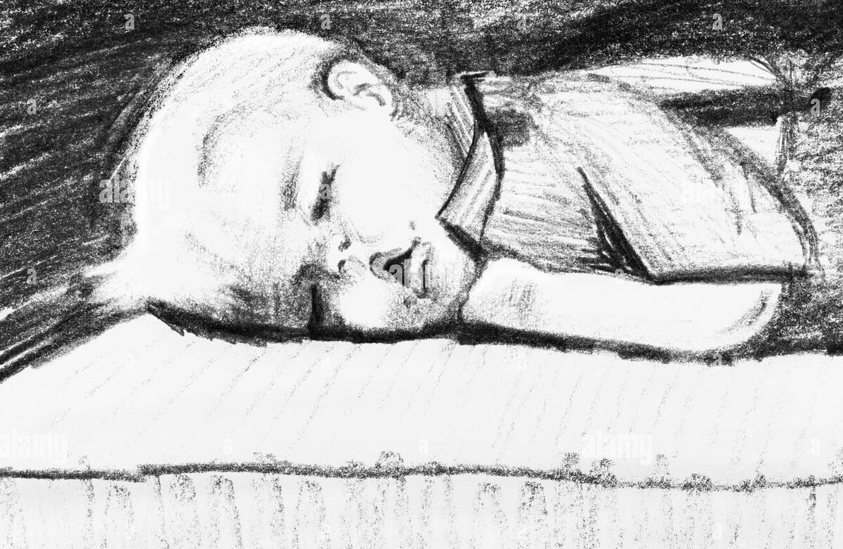 Зарисовки спящего человека