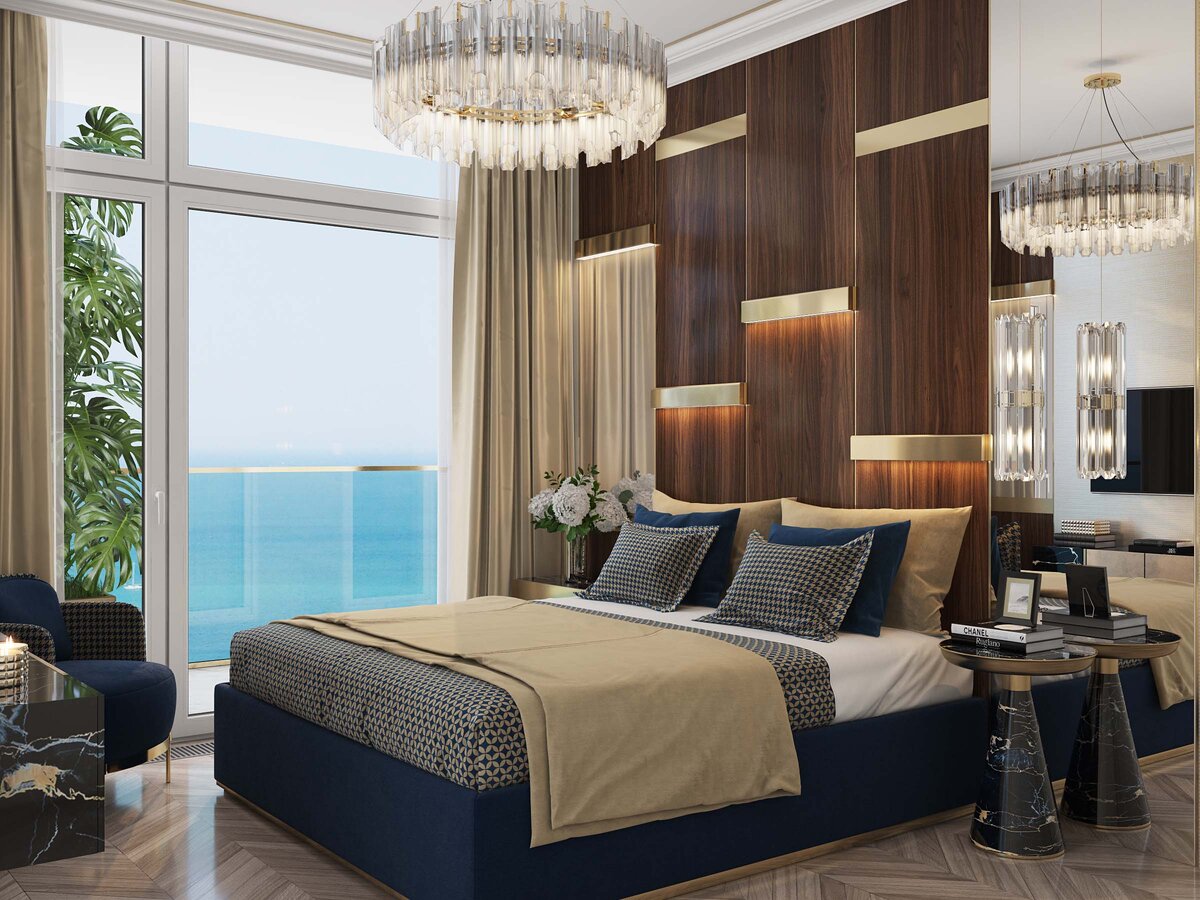 Интерьер апартаментного комплекса Моне от Golden Heads. 