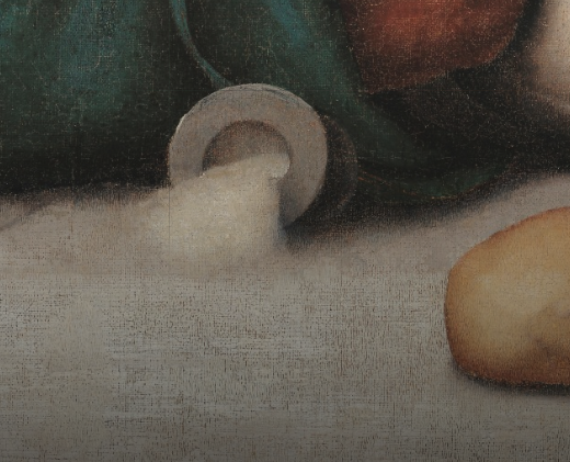 Опрокинутая солонка, считавшаяся плохим предзнаменованием в те времена.        GOOGLE ARTS & CULTURE