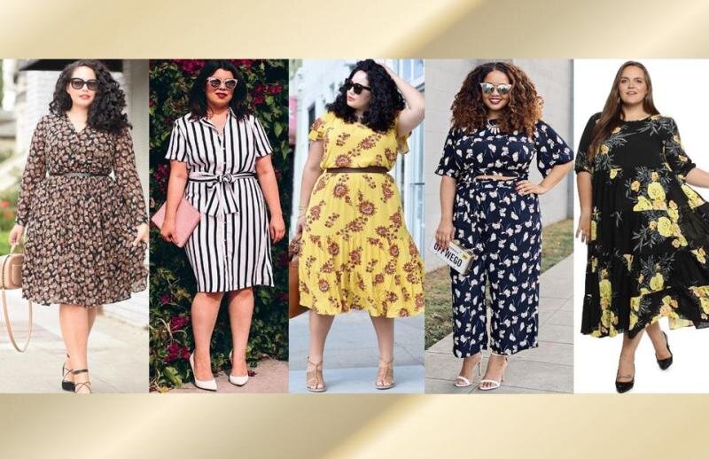 Летние образы для полных женщин