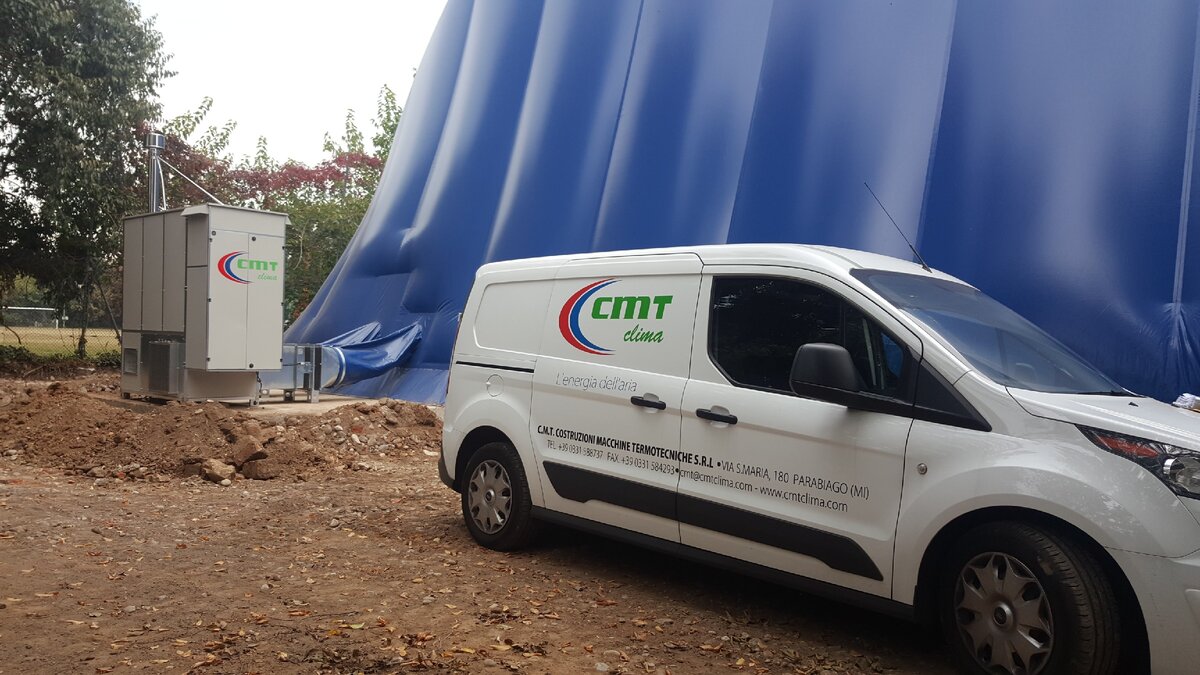 Воздухонагреватель / теплогенератор у ВОС