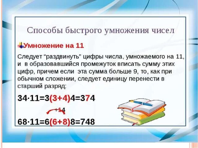 Приемы быстрых вычислений 6 класс проект