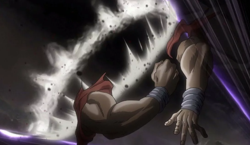 Кадр из аниме сериала "ДжоДжо: рыцари звёздной пыли . 2". Смерть Абдула