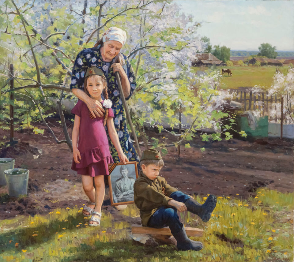 Дареев А.А. "Память поколений" 140х150см.