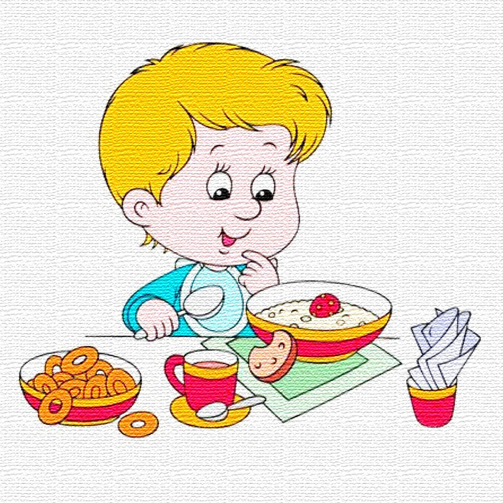 Степа завтракает