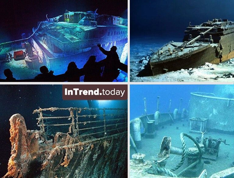 На какой где затонул титаник. Затонувший Титаник 2020. Глубина Титаника затонувшего. Титаник под водой. Пробоина Титаника.