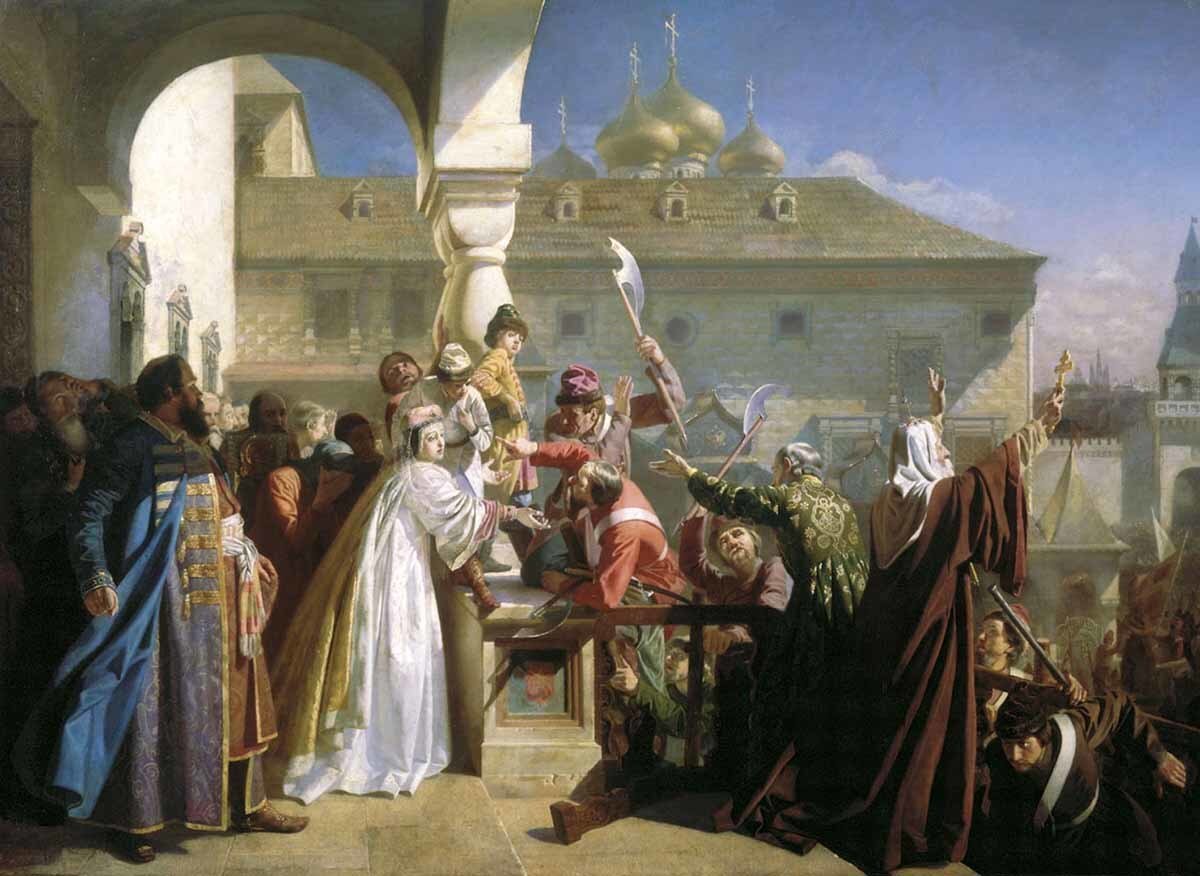 Стрелецкий бунт 1682 года. Н.Д. Дмитриев-Оренбургский. 1862 год.