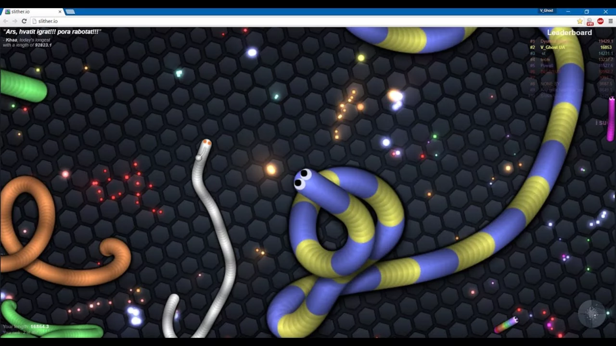 Игра червячки Slither