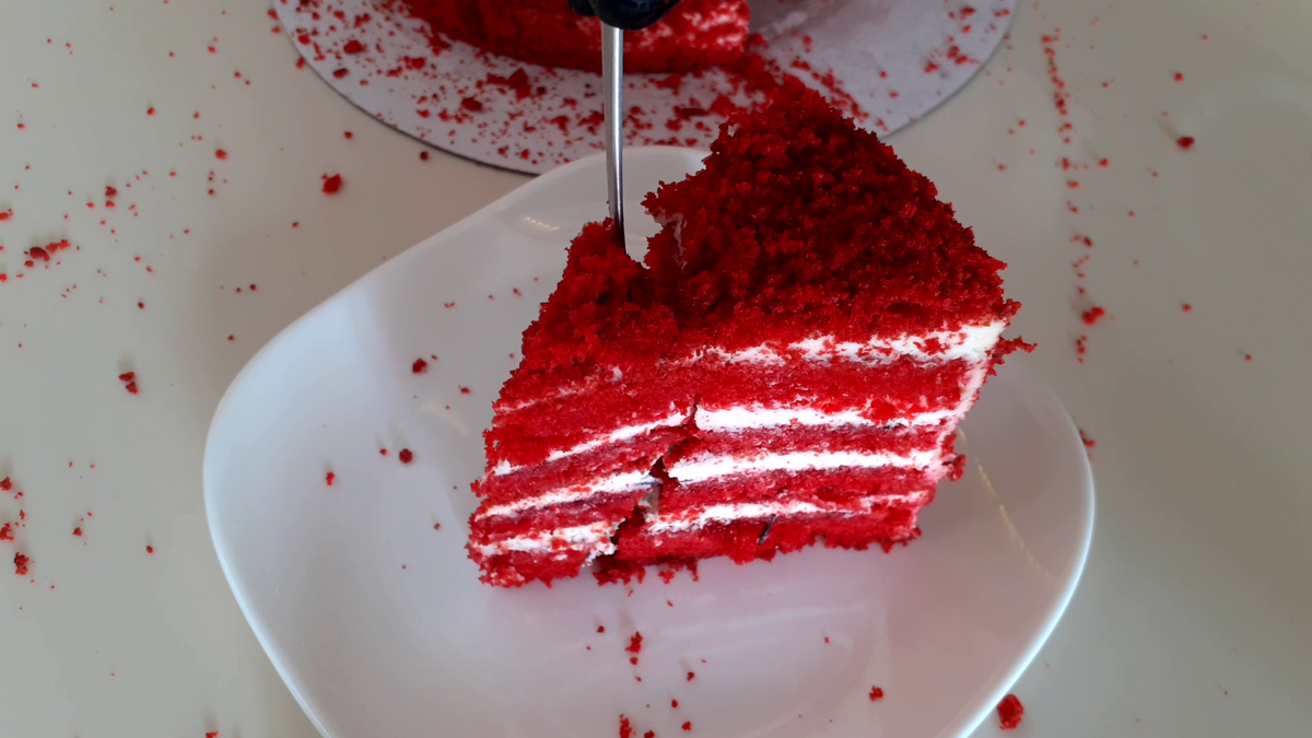 Торт Красный Бархат по классическому американскому рецепту.