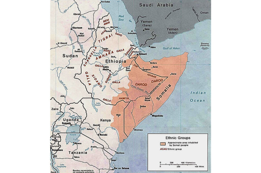 Территория расселения народности сомали. Источник - mapcruzin.com
