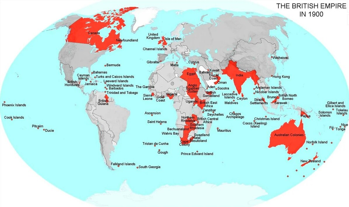 Британская империя в 1900 году