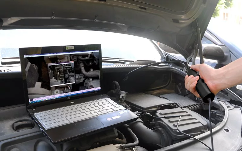 Пример использования эндоскопа в диагностике автомобиля