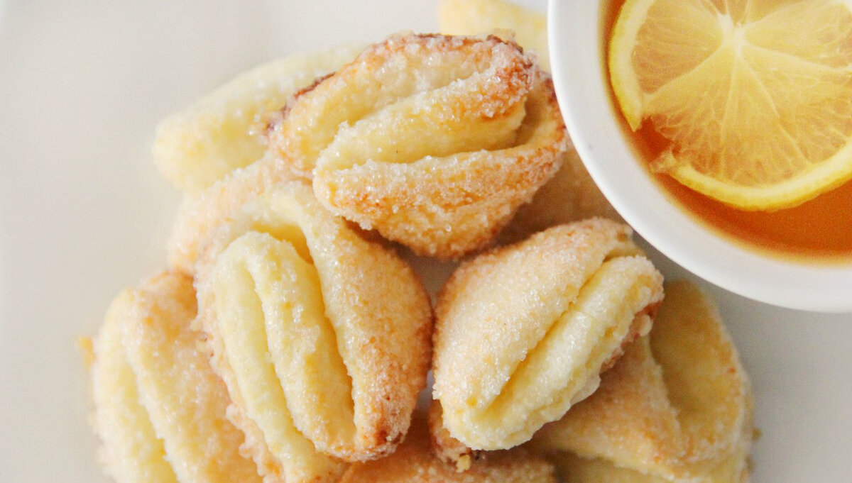 Печенье с творогом и апельсином