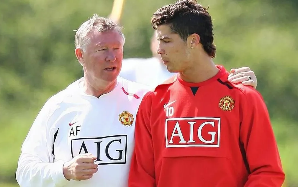 Криштиану Роналду и Алекс Фергюсон в "Манчестер Юнайтед". 
