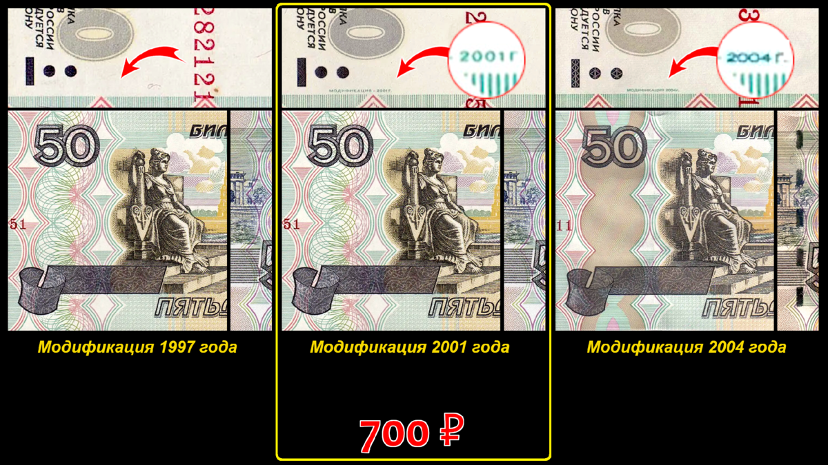Год на купюре. Модификации российских банкнот. Модификация купюр 1997 года. Что такое модификация на купюре. Что такое модификация банкнот.