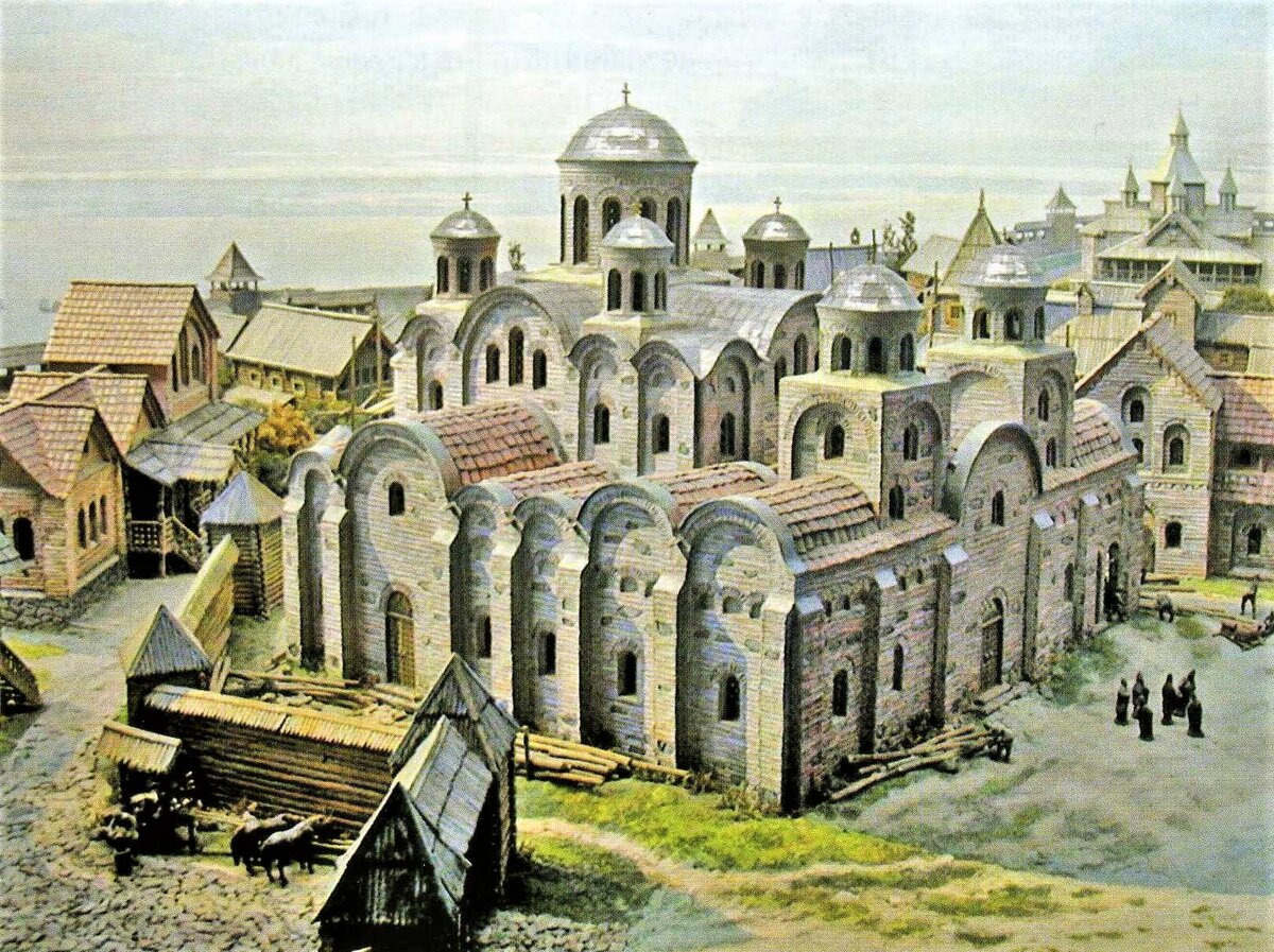 Десятинная церковь, реконструкция.