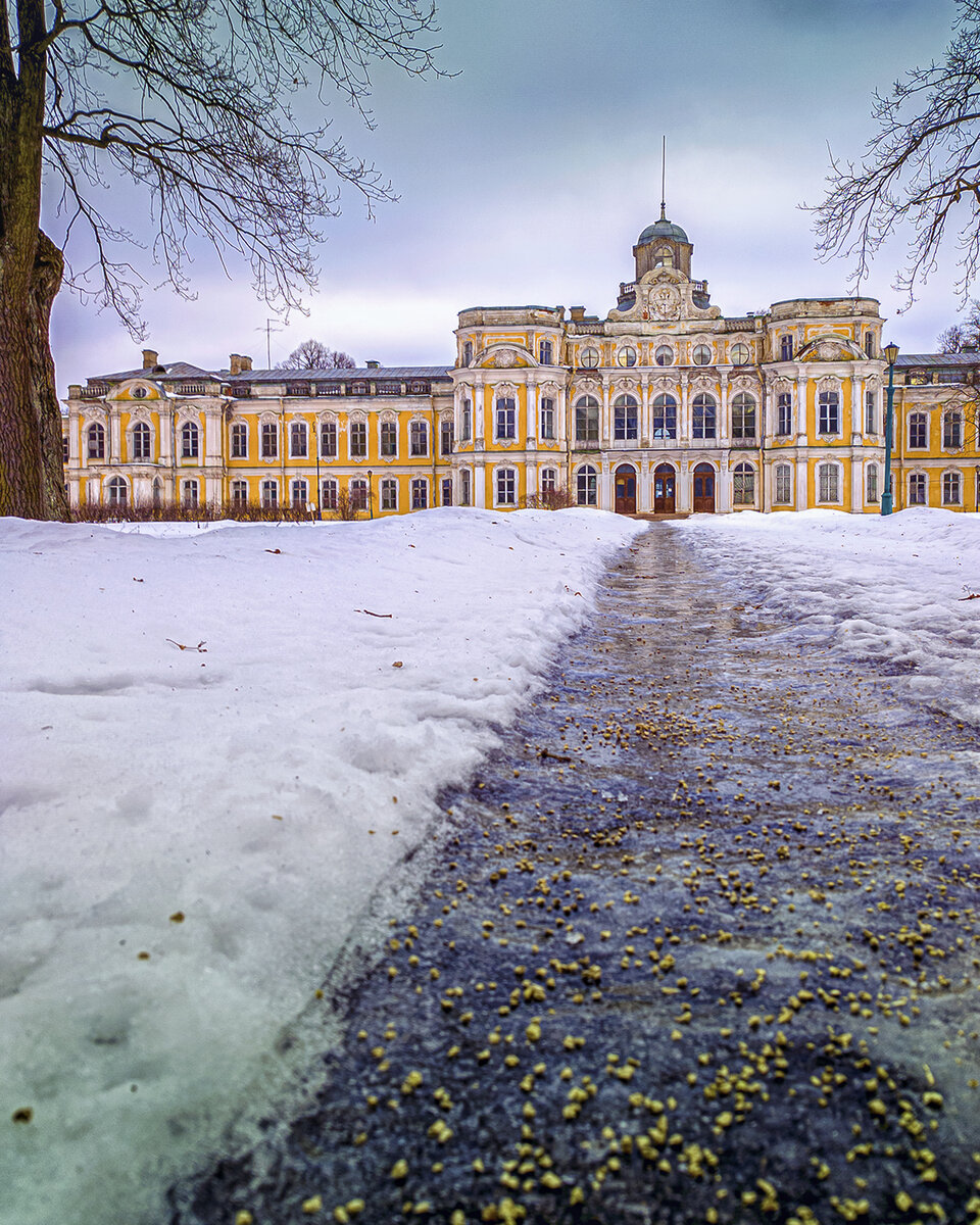 Дворец Знаменка. Январь 2022 года. Фото: В.Кононов. (Далее все фотографии от автора).