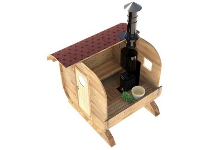 Размер бани бочки схема