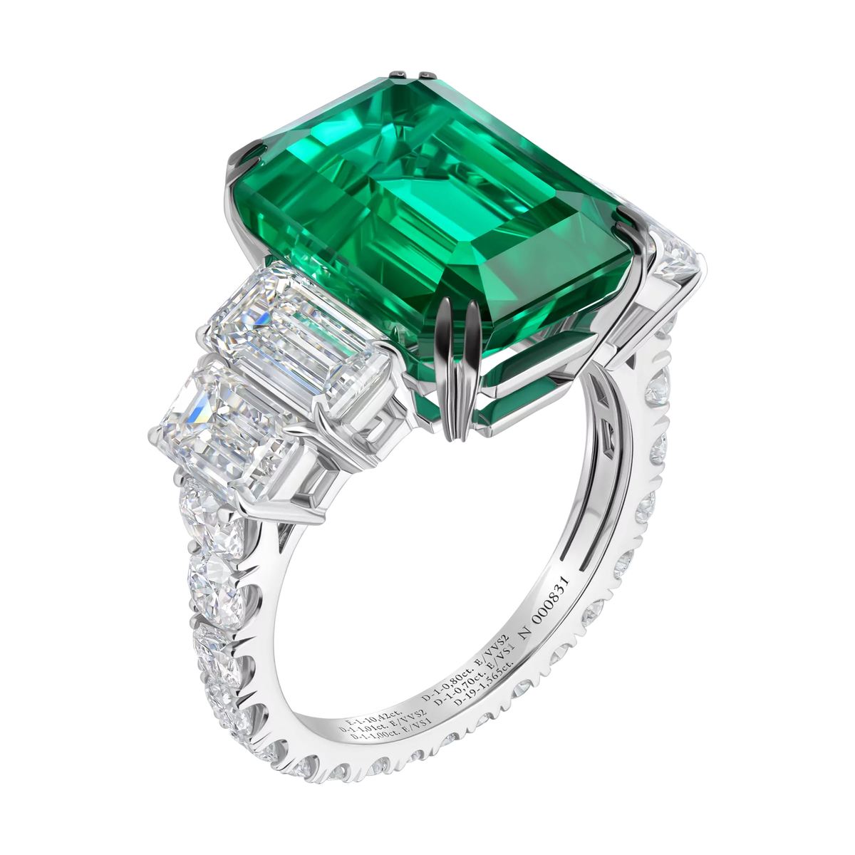 Кольцо из коллекции CHAMOVSKIKH Royal Jewellery, изумруд огранка «октагон» 18,42 ct, CHAMOVSKIKH.