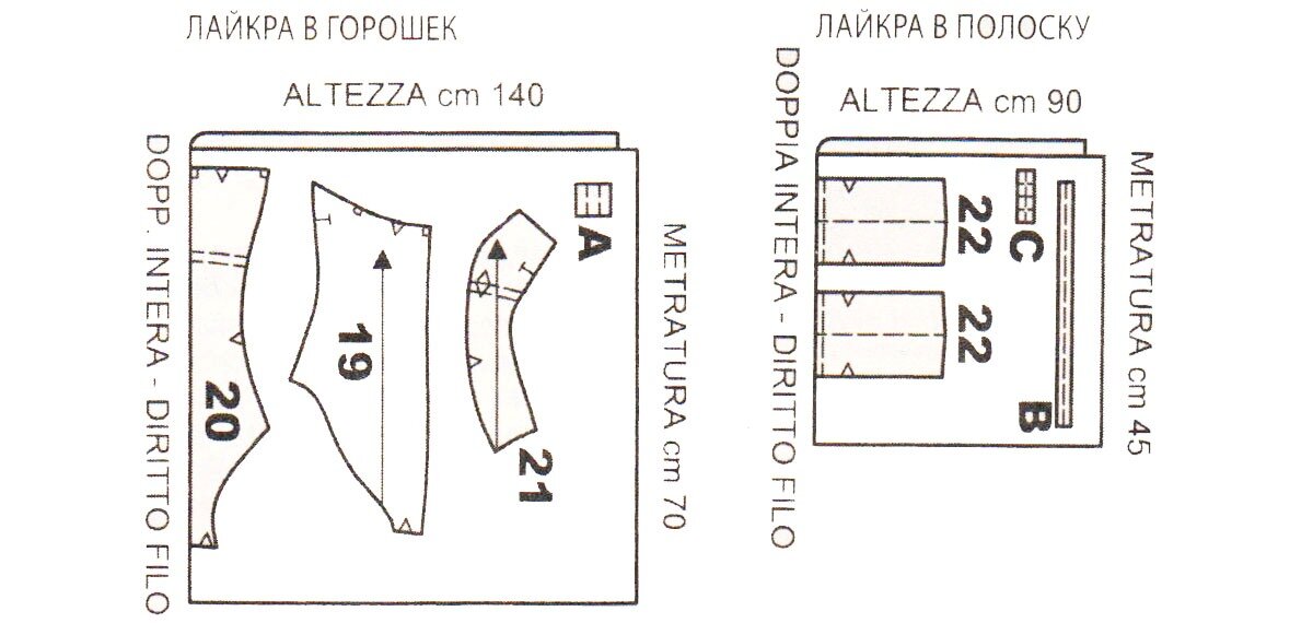 Выкройка сдельного купальника