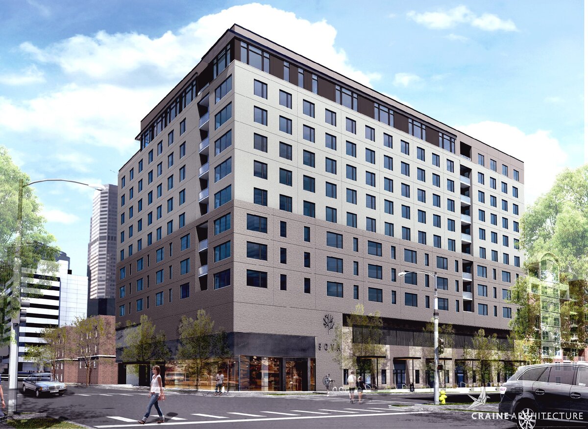 Вид на жилой комплекс SOVA. Все фото - материалы Steel Framing Industry Association