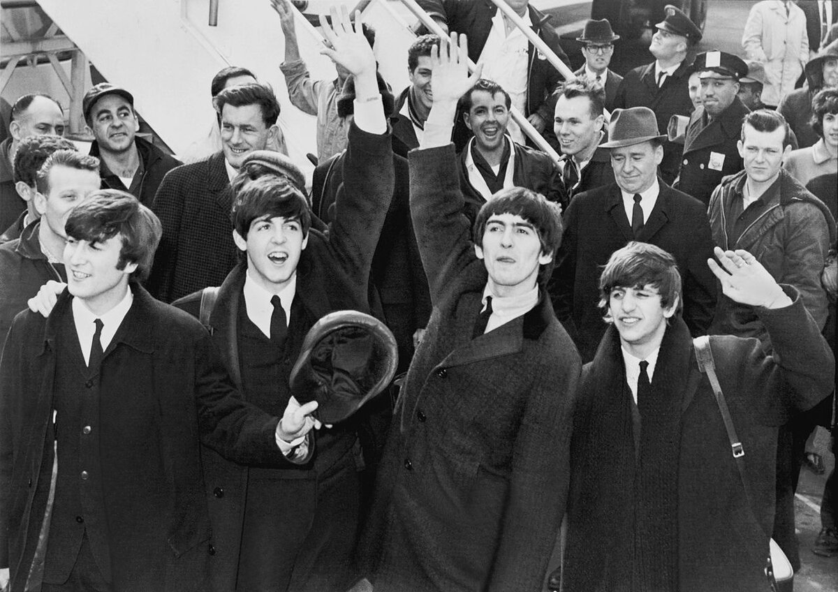 Прибытие The Beatles в США, февраль 1964 г.