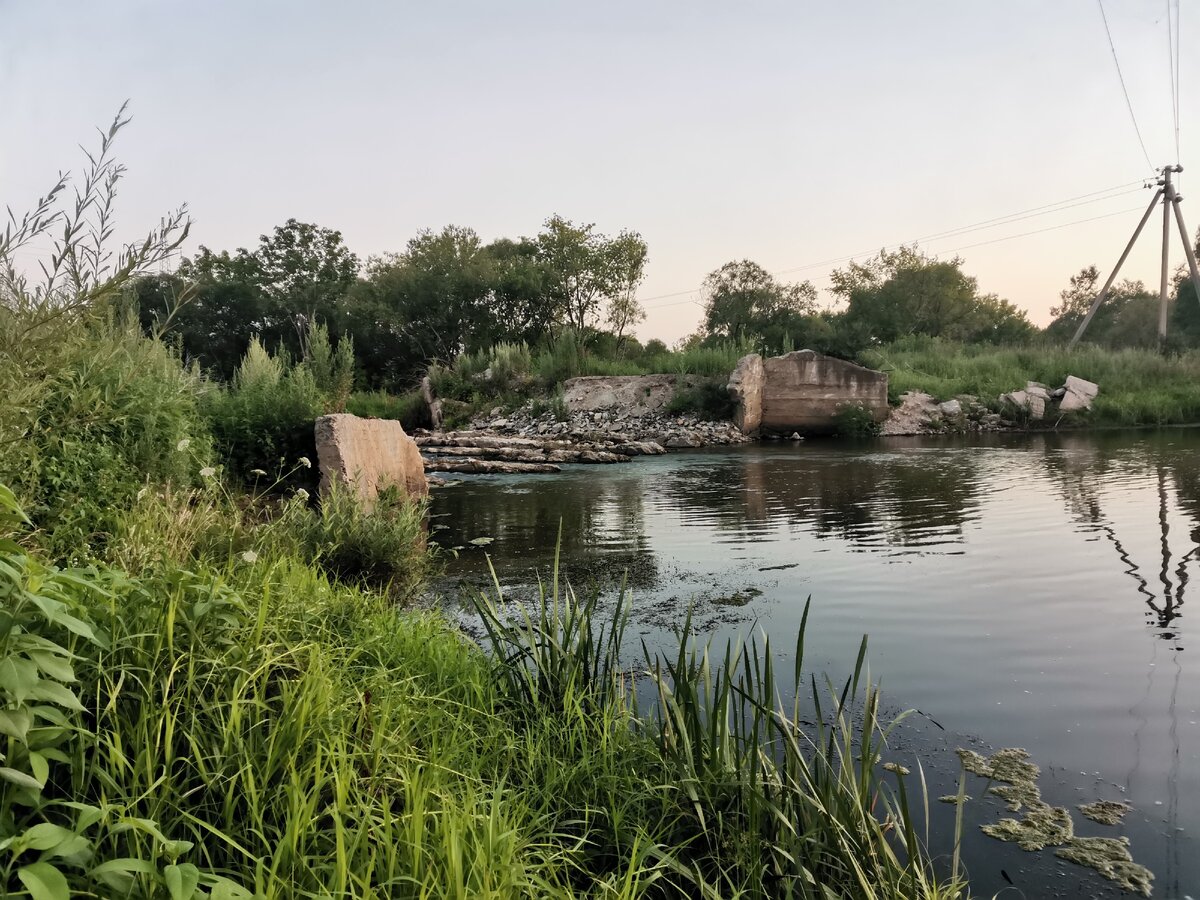 Остатки моста на речке Кулешовка