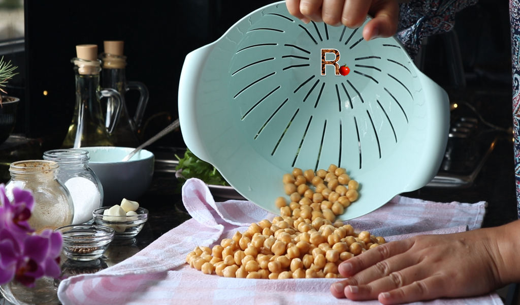 Нут просушить полотенцем