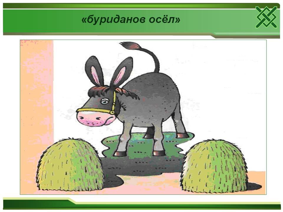 Картинка буриданов осел