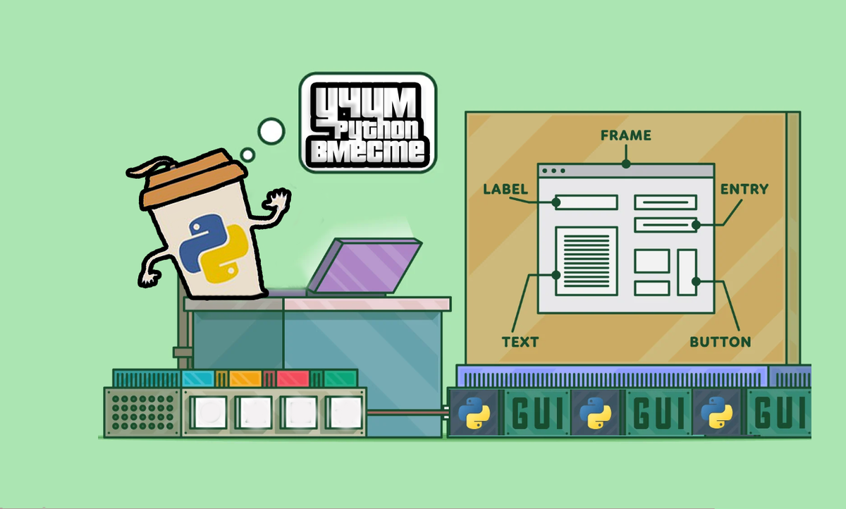 Методы размещения элементов интерфейса в Tkinter