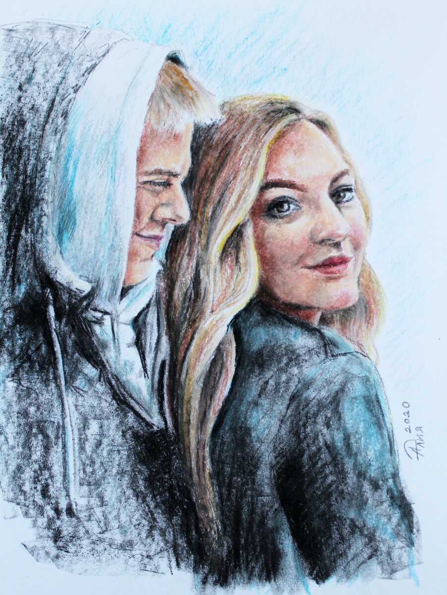 Масляная пастель, бумага А3