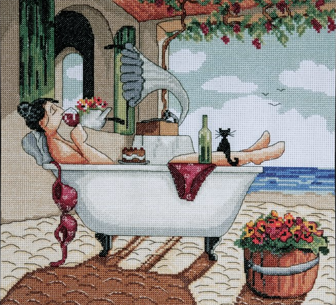 Набор для вышивания Design Works "Ланч у воды" 2778