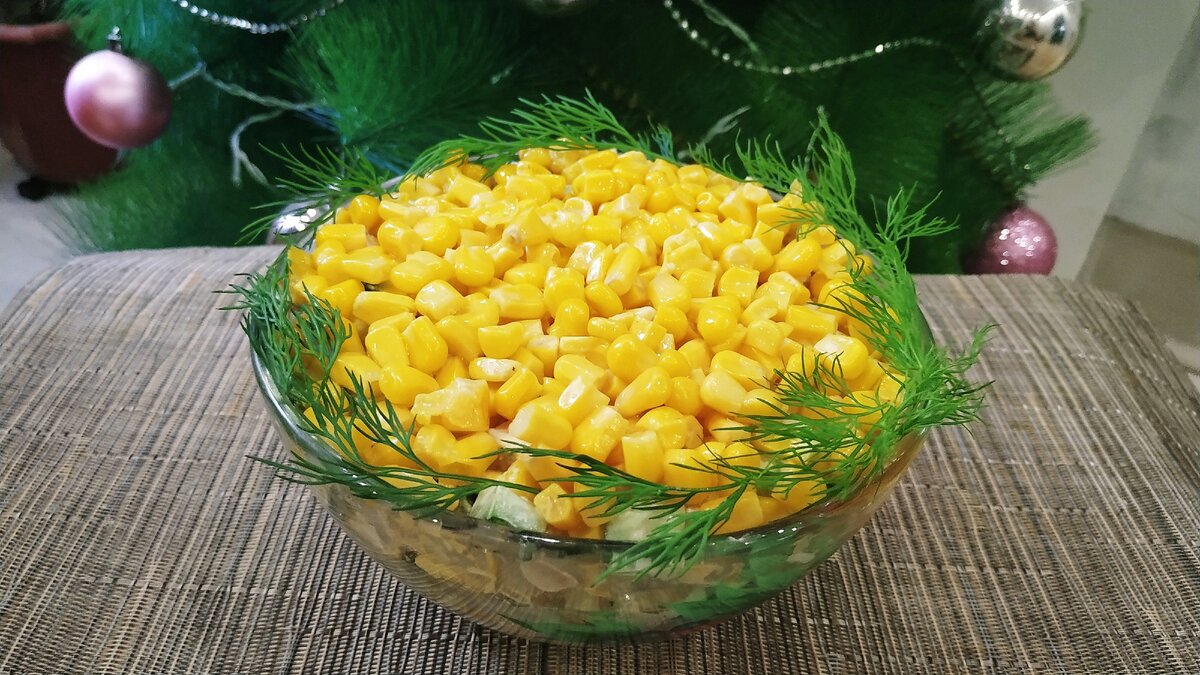 Салат с кукурузой