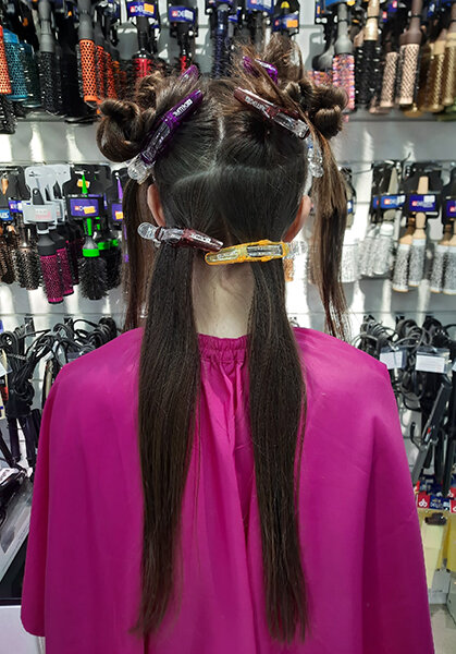 Разделяйте волосы на зоны так, как удобно Вам