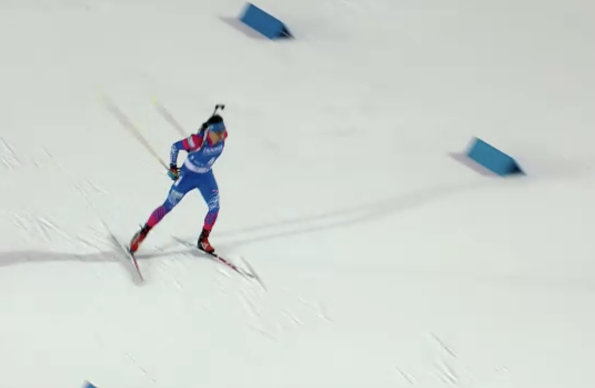 Матвей Елисеев в спринтерской гонке на этапе Кубка мира в Нове-Место.