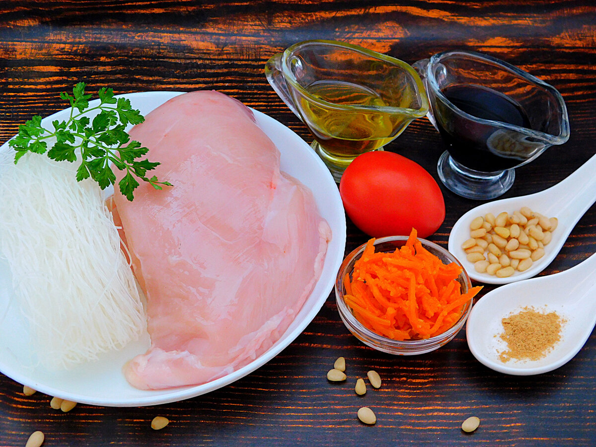 Ингредиенты для боула с курицей