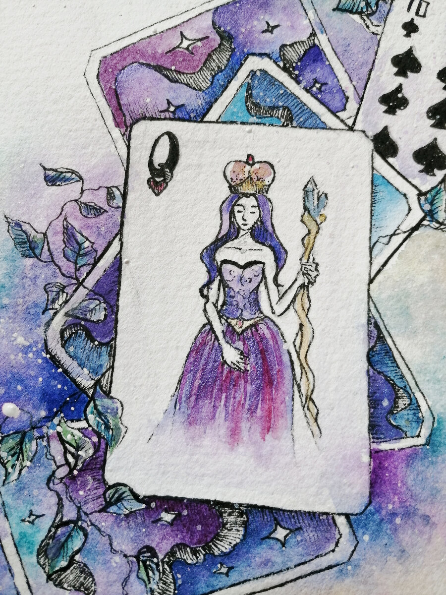 Фрагмент моей иллюстрации💜