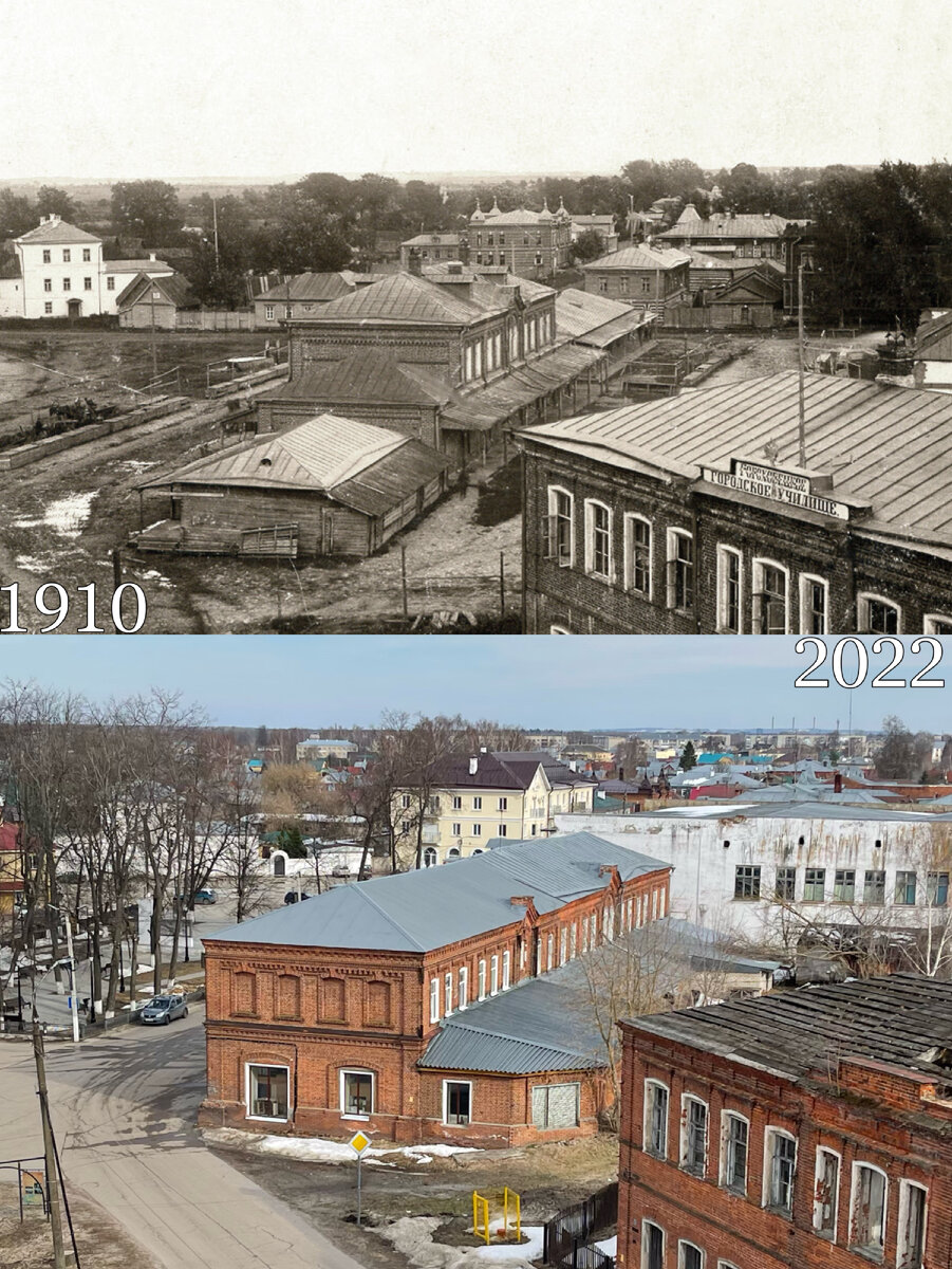 Гороховец тогда и сейчас. Повторил фотки столетней давности с тех же точек  | Now&Then Russia | Дзен