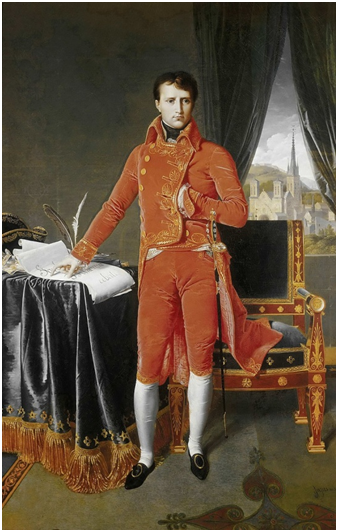 Жан-Огюст-Доминик Энгр. Наполеон – первый консул. 1803-1804 гг. . Музей современного искусства. Льеж.