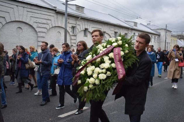   Прощание с Сергеем Пускепалисом в Ярославле