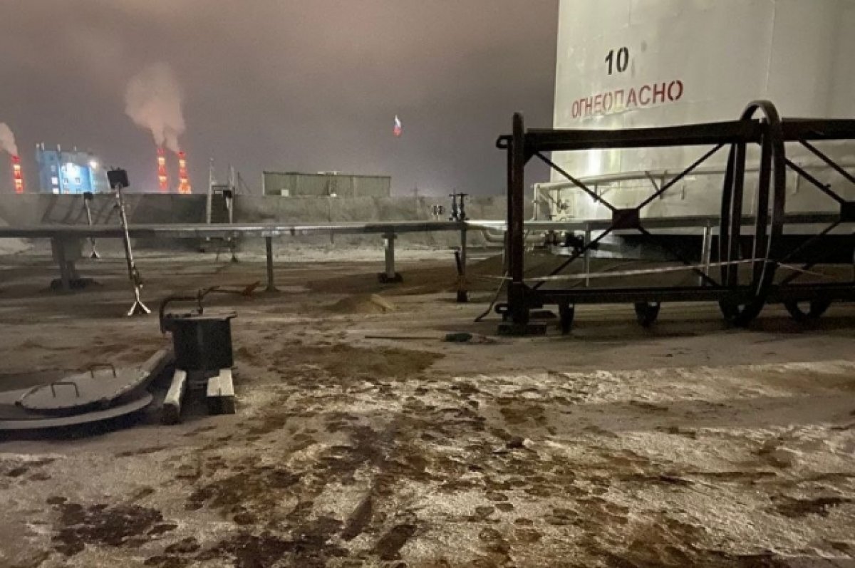    На нефтебазе в Норильске произошел разлив дизельного топлива