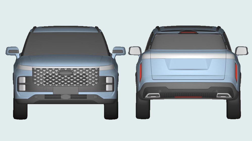 На патентном изображении: кроссовер Chery T1EJ