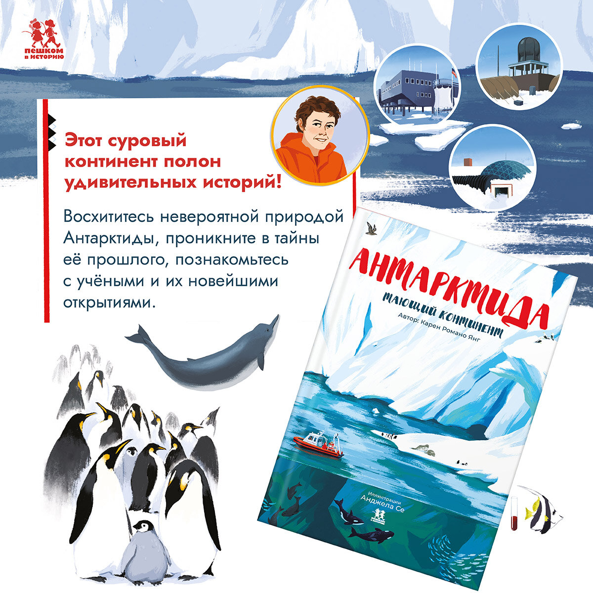 АНТАРКТИДА: ТАЮЩИЙ КОНТИНЕНТ. Книга-проводник в загадочный ледяной мир |  Научпоп для детей | Дзен